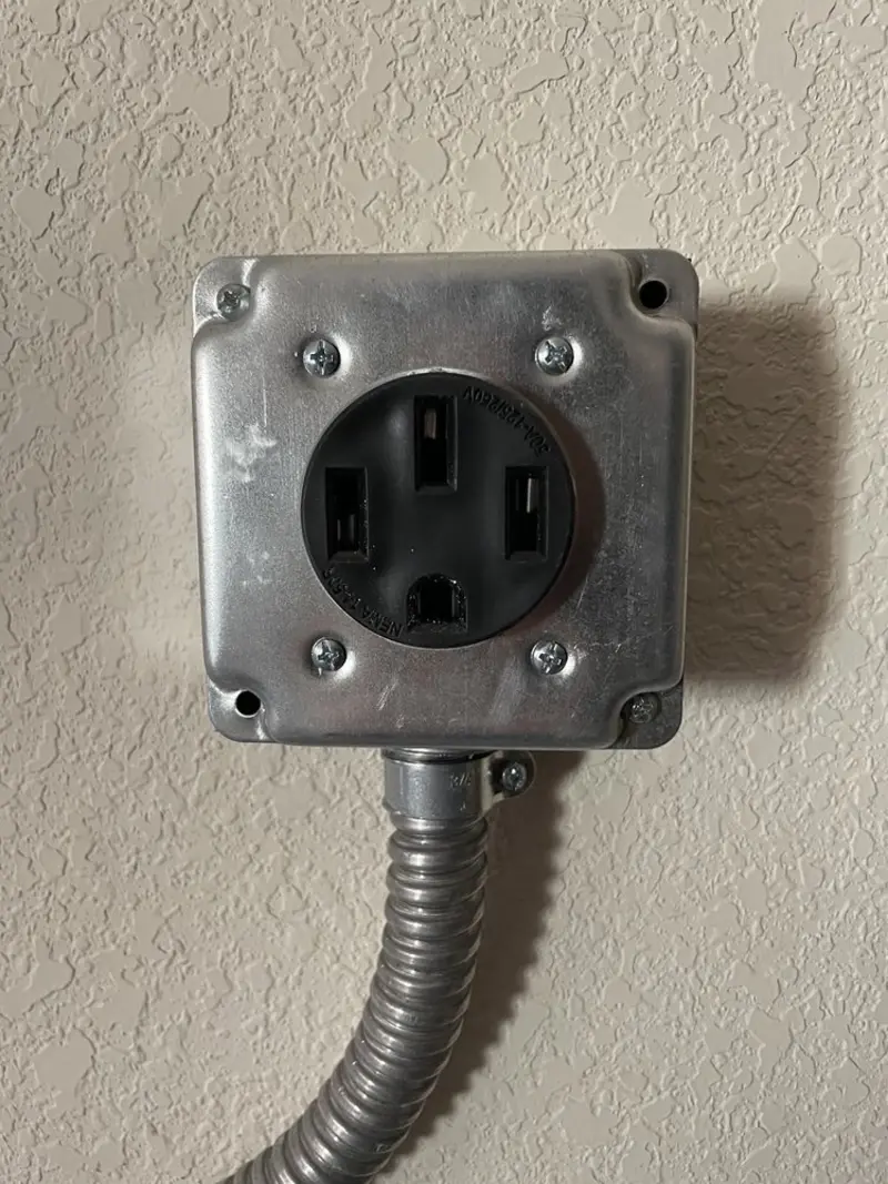 NEMA 14-50 outlet installed for Smart Home Electrical in Chisago City